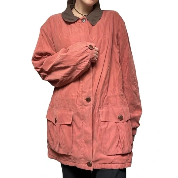 Men's Rust Jacket with Brown Collar - Picture 16 of 16